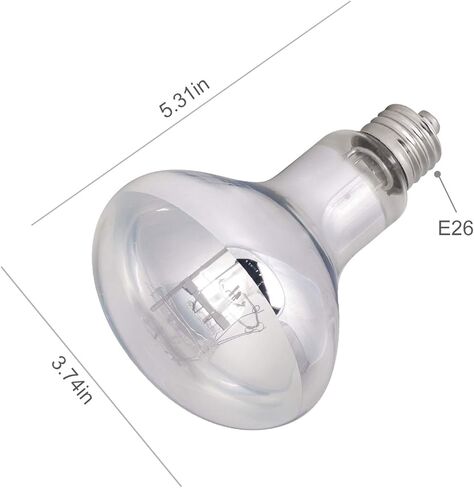 WACOOL مصباح الحرارة للزواحف UVA UVB ضوء الزواحف الكل في واحد، محاكاة كامل الطيف لمبة أشعة الشمس للزواحف البرمائية السلحفاة ثعبان أبو بريص التنين الملتحي الاستخدام in Kuwait