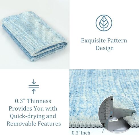 Lanffia الحديثة أومبير السجاد قابل للغسل 5x7، سجادة وردية كبيرة للحضانة، سجادة غرفة نوم وردي فاتح سجادة غرفة المعيشة الناعمة، عدم الانزلاق لطيف عدم تساقط السجاد للطفل غرفة نوم النوم in Kuwait