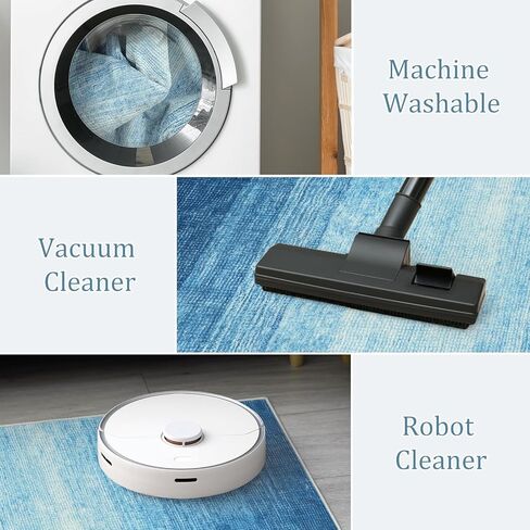 Lanffia الحديثة أومبير السجاد قابل للغسل 5x7، سجادة وردية كبيرة للحضانة، سجادة غرفة نوم وردي فاتح سجادة غرفة المعيشة الناعمة، عدم الانزلاق لطيف عدم تساقط السجاد للطفل غرفة نوم النوم in Kuwait