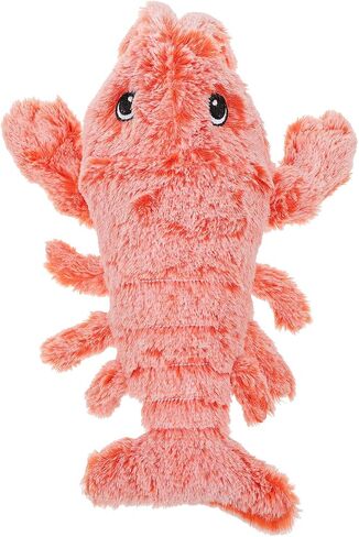 balacoo Furret Plush Catnip Moving Lobster Fish Cat Toy Electric Dancing Lobster Fish Catnip Interactive Toy USB Rechargeable Chewing Toy for Indoor Pets Cats Dog Red Kitten Toys in Saudi Arabia