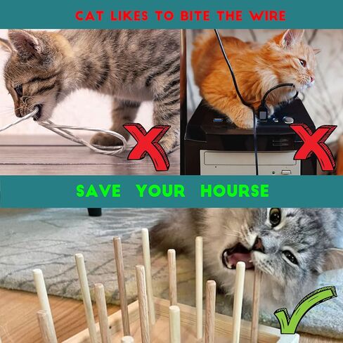 24 قطعة من عصا مضغ القطط من AAiphuwew، لعبة مضغ للقطط لتسنين القطط، لعبة أسنان خشبية تفاعلية للقطط للقطط الداخلية in Kuwait
