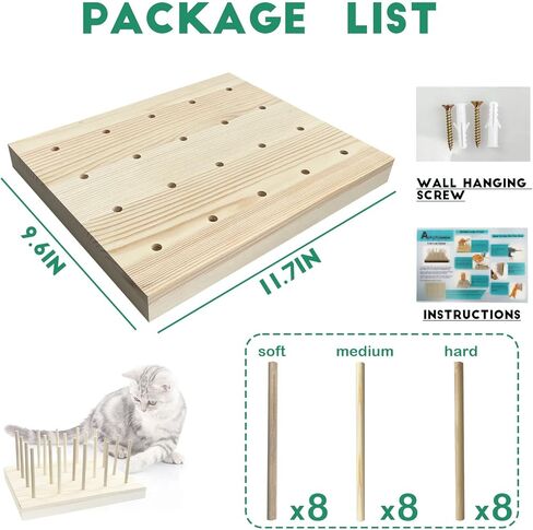 24 قطعة من عصا مضغ القطط من AAiphuwew، لعبة مضغ للقطط لتسنين القطط، لعبة أسنان خشبية تفاعلية للقطط للقطط الداخلية in Kuwait