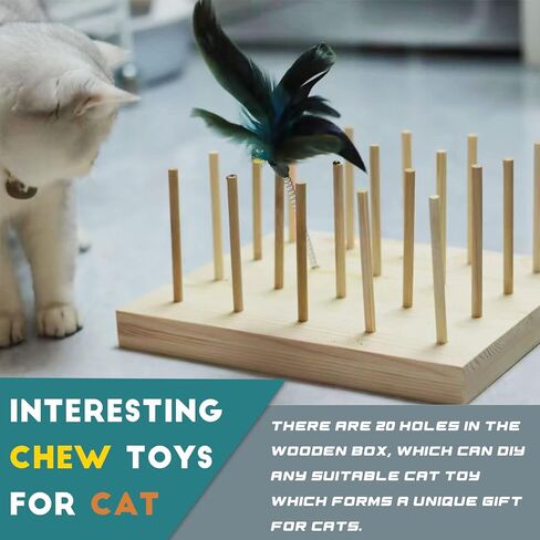 24 قطعة من عصا مضغ القطط من AAiphuwew، لعبة مضغ للقطط لتسنين القطط، لعبة أسنان خشبية تفاعلية للقطط للقطط الداخلية in Kuwait