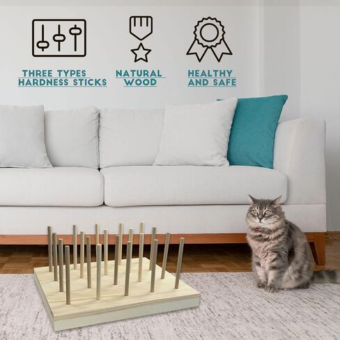 24 قطعة من عصا مضغ القطط من AAiphuwew، لعبة مضغ للقطط لتسنين القطط، لعبة أسنان خشبية تفاعلية للقطط للقطط الداخلية in Kuwait