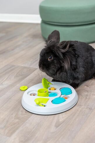 TRIXIE Hide N Slide Rabbit Activity - Small Animal Interactive Toy for Mental Stimulation, Enrichment, Hide and Seek, Brain Teaser, Enhances Cognitive Development in Saudi Arabia