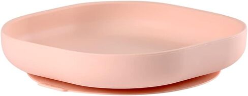 Beaba Silicone Baby Suction Plate, Non-Slip Suction Bottom - Easy to Clean, Silicone Plates for Baby, Toddler Plates, Baby Plate, Baby Essentials, Mineral in Saudi Arabia