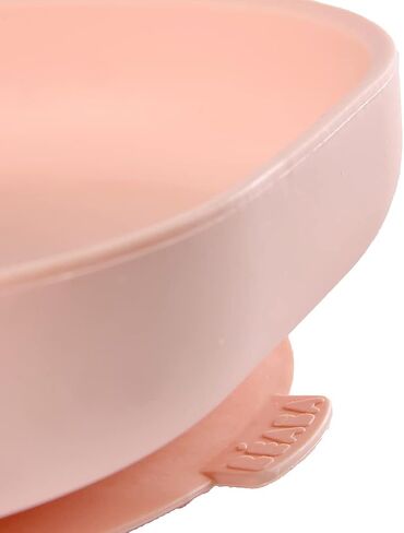 Beaba Silicone Baby Suction Plate, Non-Slip Suction Bottom - Easy to Clean, Silicone Plates for Baby, Toddler Plates, Baby Plate, Baby Essentials, Mineral in Saudi Arabia