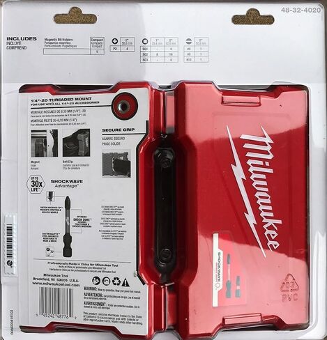 Milwaukee 40-Piece Shockwave Impact Driver Bit Set (48-32-4020) in Saudi Arabia