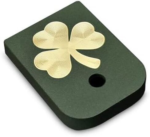 لوحة قاعدة مجلة Milspin متوافقة مع Glock Gen 1-5، G17 17L 18 19 19X 22 23 24 26 27 31 34 35 45 | شامروك (أخضر على نحاس) | صنع فى أمريكا in Kuwait