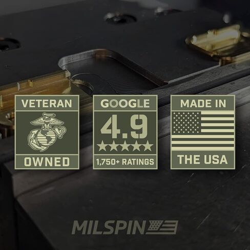 لوحة قاعدة مجلة Milspin متوافقة مع Glock Gen 1-5، G17 17L 18 19 19X 22 23 24 26 27 31 34 35 45 | شامروك (أخضر على نحاس) | صنع فى أمريكا in Kuwait