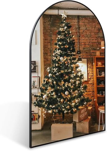 مرآة حائط مقوسة، مرآة حمام مقوسة، مرآة مثبتة على الحائط مقاس 20 × 30 بوصة لمدخل غرفة النوم وغرفة المعيشة in Kuwait