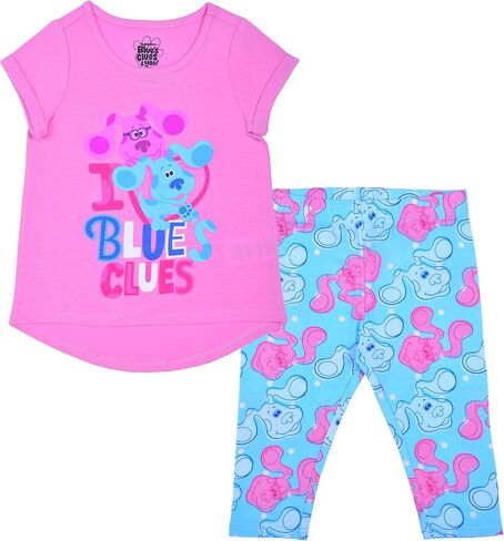 Nickelodeon Blue’s Clues Girls’ Blue and Magenta T-Shirt and Legging Set for Infant and Toddler – Pink/Blue in Saudi Arabia