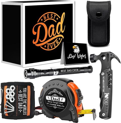 Gifts for Dad, Dad Gifts from Daughter, Unique Dad Valentines Day Multifunctional Tool Set Man Gift, Cool Birthday Gifts for Him, Dad Father's Day Bithday Gift for Men Husband in Kuwait