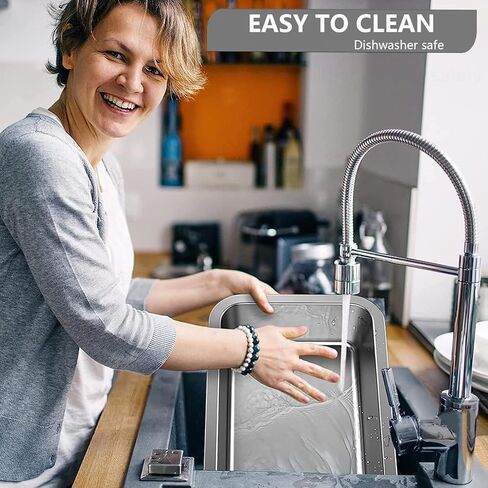 وعاء ماء كبير للكلاب سعة 1.2 جالون، قطعتان من أوعية الكلاب المصنوعة من الفولاذ المقاوم للصدأ للكلاب الكبيرة/الكبيرة جدًا، أوعية طعام ومياه للكلاب للاستخدام الداخلي والخارجي in Kuwait