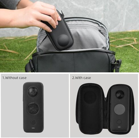 HeiyRC Carrying Case for Insta360 X2, Portable Bag Lens Protective Cover Hard Shell Protector Travel Case for Insta360 ONE X X2 X3 Camera Accessories in Saudi Arabia