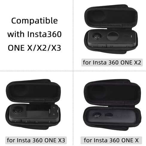 HeiyRC Carrying Case for Insta360 X2, Portable Bag Lens Protective Cover Hard Shell Protector Travel Case for Insta360 ONE X X2 X3 Camera Accessories in Saudi Arabia