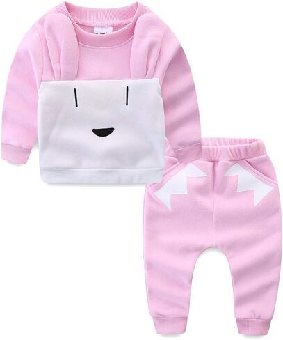 Mud Kingdom Cute Unisex Kids Outfits Pattern Jogging Set in Saudi Arabia