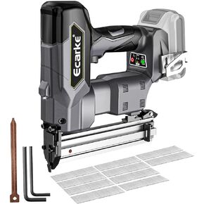 مسامير براد الطاقة اللاسلكية لبطارية ديوالت 20 فولت، مسدس مسامير تأطير احترافي عالي التحمل من Ecarke، أدوات نقاط الأظافر لقطع العمل الخشبية لأصحاب الأعمال اليدوية (رمادي) in Kuwait