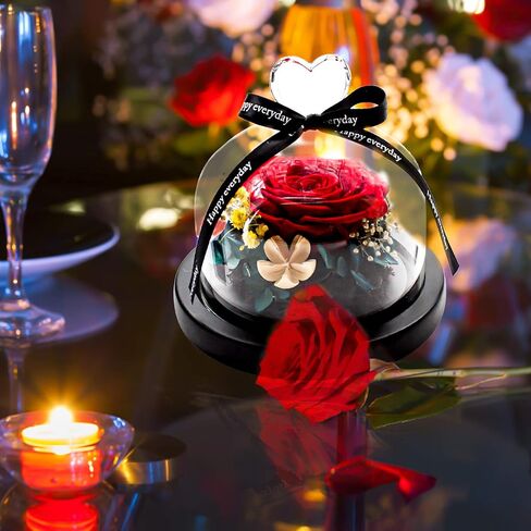 Eternal Rose Preserved Flowers, Handmade Real Forever Flowers, Never Withered Roses Gift for Valentine's Day Mother's Day Christmas Anniversary New Year Birthday Thanksgiving for Mom Wife Friend in Kuwait