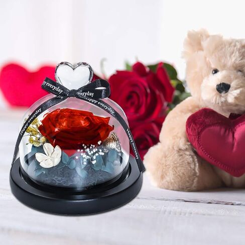 Eternal Rose Preserved Flowers, Handmade Real Forever Flowers, Never Withered Roses Gift for Valentine's Day Mother's Day Christmas Anniversary New Year Birthday Thanksgiving for Mom Wife Friend in Kuwait