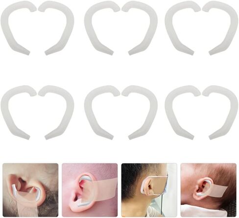 EXCEART Ear Corrector Baby Ear Aesthetic Corrector, 6 Pairs Infant Ear Corrector Auricle Valgus Correction Ear Correction Support Accessories for Kids Children Orthopaedic Ear Ear Caps in Saudi Arabia