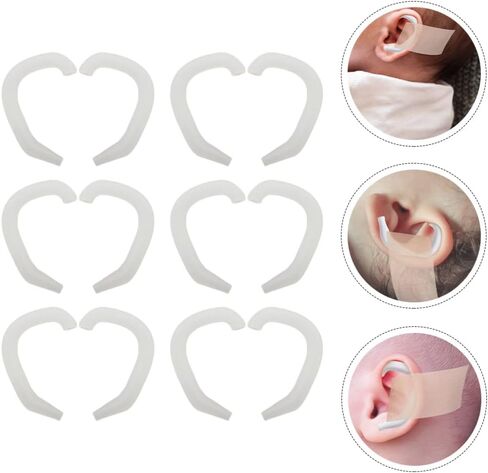 EXCEART Ear Corrector Baby Ear Aesthetic Corrector, 6 Pairs Infant Ear Corrector Auricle Valgus Correction Ear Correction Support Accessories for Kids Children Orthopaedic Ear Ear Caps in Saudi Arabia