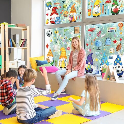 Whaline 9 أوراق نافذة عيد الحب تلتصق باللون الوردي الحب التماثيل شجرة القلب يطبع نافذة الشارات المائية على الوجهين نافذة ديكور لعيد الحب المنزل المدرسة مكتب الديكور لوازم الحفلات in Kuwait