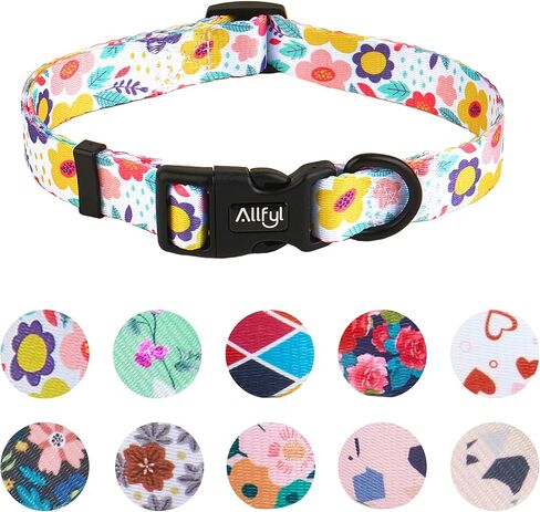 طوق الكلب قابل للتعديل الصيف زهرة الكلب الياقات مع مشبك السلامة لينة مريحة طوق الحيوانات الأليفة للكلاب الصغيرة والمتوسطة والكبيرة in Kuwait