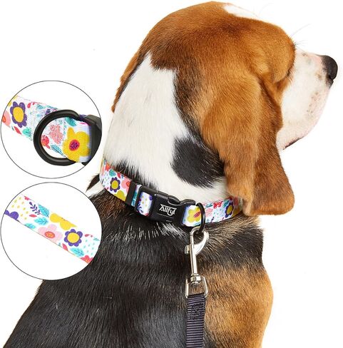 طوق الكلب قابل للتعديل الصيف زهرة الكلب الياقات مع مشبك السلامة لينة مريحة طوق الحيوانات الأليفة للكلاب الصغيرة والمتوسطة والكبيرة in Kuwait