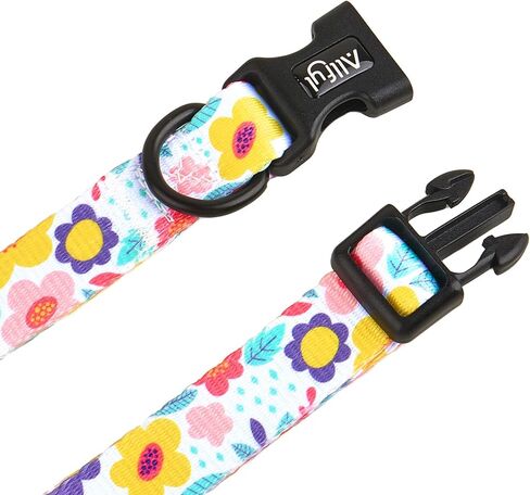 طوق الكلب قابل للتعديل الصيف زهرة الكلب الياقات مع مشبك السلامة لينة مريحة طوق الحيوانات الأليفة للكلاب الصغيرة والمتوسطة والكبيرة in Kuwait