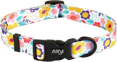 طوق الكلب قابل للتعديل الصيف زهرة الكلب الياقات مع مشبك السلامة لينة مريحة طوق الحيوانات الأليفة للكلاب الصغيرة والمتوسطة والكبيرة in Kuwait