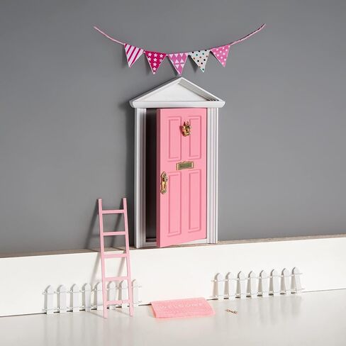 Sweet Wooden Tooth Fairy Door, Collection Experience Gift for Lost Teeth (Pink) in Saudi Arabia