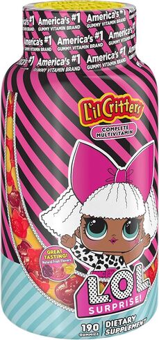 أقراص مضغ متعددة الفيتامينات لول سربرايز من ليل كريترز 190 قطعة (عبوة من قطعة واحدة) in Kuwait