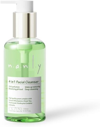nanly 4 in 1 Facial Cleanser, Deep Cleanser, Balancing Shkin's pH levels, All Skin type, 190ml in Saudi Arabia
