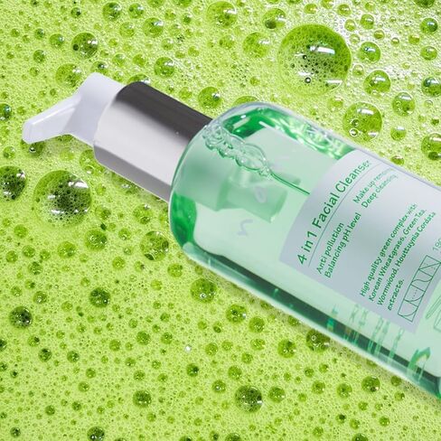 nanly 4 in 1 Facial Cleanser, Deep Cleanser, Balancing Shkin's pH levels, All Skin type, 190ml in Saudi Arabia