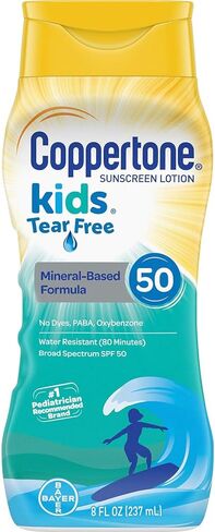 كوبرتون كيدز - لوشن معدني خالٍ من الدموع بعامل حماية من الشمس 50، 236 مل (حجم كبير) (CT57879) in Kuwait