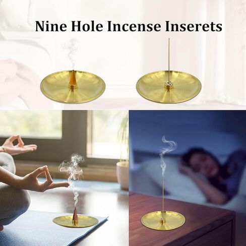 Dexspoeny Palo Santo Holder, Incense Burners Holder for Incense Sticks/Coil/Incense Cones, Gourd/Water Drop-Shaped Bracket Ash Catcher for Meditation Yoga Room Home Decor Idealistic 5 in 1 Holder in Kuwait