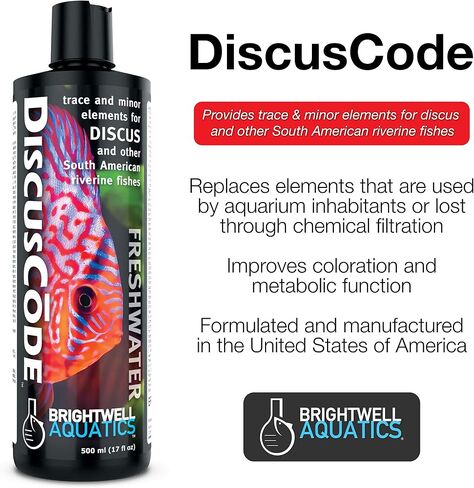 Brightwell Aquatics DiscusCode - Trace & Minor Elements for Discus & Other South American Riverine Fishes in Saudi Arabia