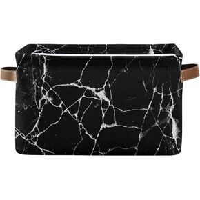 Cute Bee Square Storage Basket Bin Canvas Fabric Compressible Organizer Basket with Handle for Bedroom Nursery Office, 1PCS