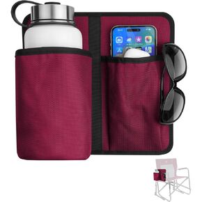 Xxerciz Camp Chair Cup Holder Phone Holder, Universal Water Bottle Holder for Patio Recliner Chair, Beach Chair, Folding Camping Chair and Office Chair in Kuwait
