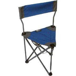 Travel Chair Ultimate Slacker 2.0, Small Folding Tripod Chair with Back for Outdoor Adventures, Portable Stool-Chair
