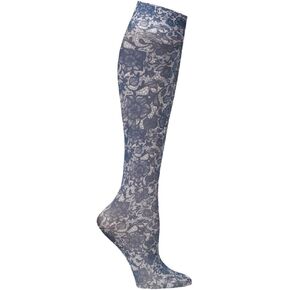 Celeste Stein Moderate Compression Knee High Stockings Wide Calf - Navy Lace in Saudi Arabia
