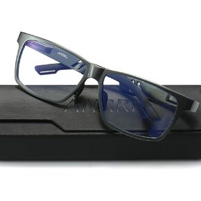 نظارات ANRRI الزرقاء لحجب الضوء للرجال، نظارات كمبيوتر بإطار معدني عصري مع فلتر للضوء الأزرق in Kuwait
