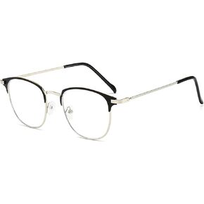 DEPEYE الضوء الأزرق حجب قصر النظر نظارات إطار معدني نظارات قصر النظر الرجعية 0.5 إلى 4.0 نظارات القوة