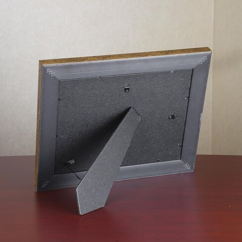 إطار صورة نيو ديل 8 بوصة × 10 بوصة، شهادة السلسلة التنفيذية/المستندق/الصورة، نمط ذهبي/أسود مع حدود ذهبية داخلية (15169) in Kuwait