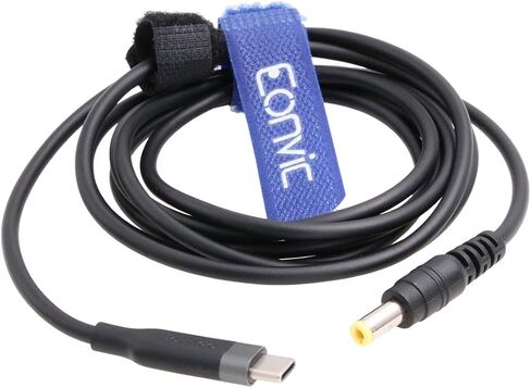 12V PD USB Type C to 5.5x2.5mm DC Power Cable for Blackmagic BMCC Camera Video Assist Monitor/Atomos Ninja V Monitor (Rright Angle DC) in Saudi Arabia