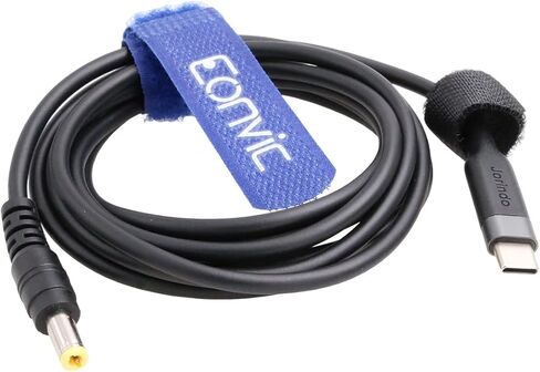 12V PD USB Type C to 5.5x2.5mm DC Power Cable for Blackmagic BMCC Camera Video Assist Monitor/Atomos Ninja V Monitor (Rright Angle DC) in Saudi Arabia