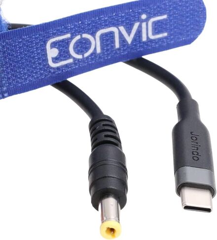 12V PD USB Type C to 5.5x2.5mm DC Power Cable for Blackmagic BMCC Camera Video Assist Monitor/Atomos Ninja V Monitor (Rright Angle DC) in Saudi Arabia