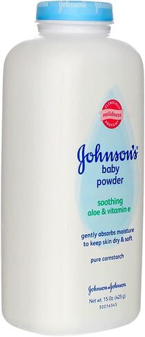 JOHNSON'S Aloe & Vitamin E Baby Powder 15 oz (Pack of 12) in Saudi Arabia
