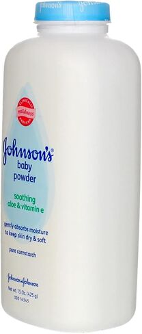 JOHNSON'S Aloe & Vitamin E Baby Powder 15 oz (Pack of 12) in Saudi Arabia